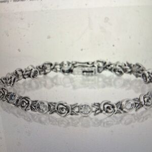 Or Paz Sterling Silver Quartz Rose Bracelet